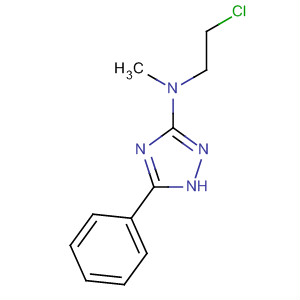 1H-1,2,4-Triazol-3-amine, N-(2-chloroethyl)-N-methyl-5-phenyl- molecular structure