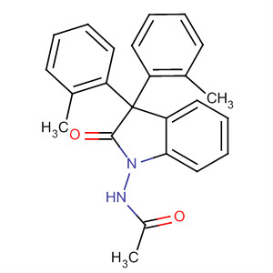 Acetamide,N-[2,3-dihydro-3,3-bis(2-methylphenyl)-2-oxo-1H-indol-1-yl]- molecular structure