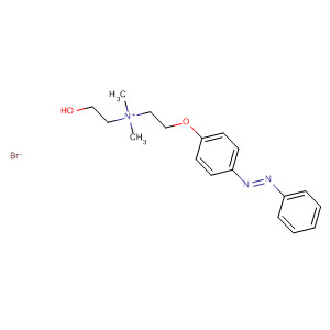 Ethanaminium,2-hydroxy-N,N-dimethyl-N-[2-[4-[(1E)-phenylazo]phenoxy]ethyl]-,bromide molecular structure