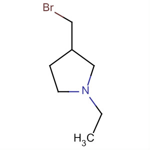 Pyrrolidine, 3-(bromomethyl)-1-ethyl- molecular structure