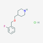 4-[[(2-fluorophenyl)methoxy]methyl]Piperidine hydrochloride