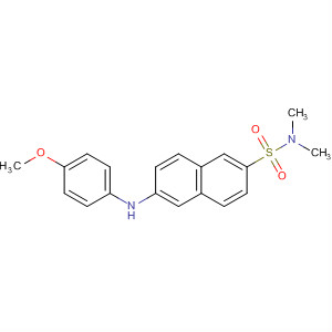 2-Naphthalenesulfonamide, 6-[(4-methoxyphenyl)amino]-N,N-dimethyl- molecular structure