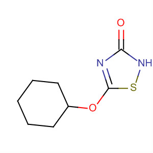 1,2,4-Thiadiazol-3(2H)-one, 5-(cyclohexyloxy)- molecular structure