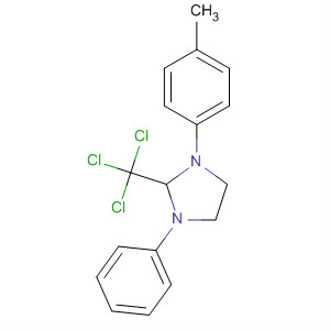 Imidazolidine, 1-(4-methylphenyl)-3-phenyl-2-(trichloromethyl)- molecular structure