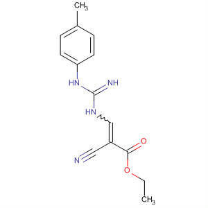 2-Propenoic acid,2-cyano-3-[[imino[(4-methylphenyl)amino]methyl]amino]-, ethyl ester