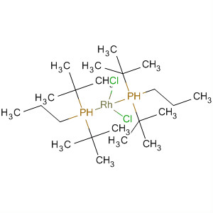 Rhodium, bis[bis(1,1-dimethylethyl)propylphosphine]dichlorohydro- molecular structure
