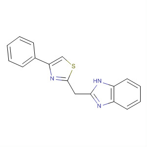 1H-Benzimidazole, 2-[(4-phenyl-2-thiazolyl)methyl]- molecular structure