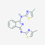 N-(4-methyl-1,3-thiazol-2-yl)-1-[(4-methyl-1,3-thiazol-2-yl)imino]-1H-isoindol-3-amine molecular structure