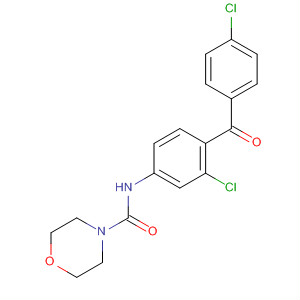 4-Morpholinecarboxamide, N-[3-chloro-4-(4-chlorobenzoyl)phenyl]- molecular structure