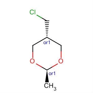 1,3-Dioxane, 5-(chloromethyl)-2-methyl-, trans- molecular structure