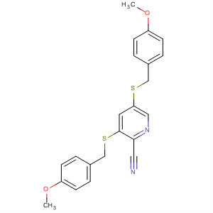 2-Pyridinecarbonitrile, 3,5-bis[[(4-methoxyphenyl)methyl]thio]-