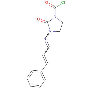 1-Imidazolidinecarbonyl chloride,2-oxo-3-[(3-phenyl-2-propenylidene)amino]-