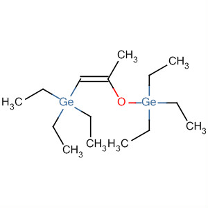 Germane, triethyl[[1-methyl-2-(triethylgermyl)ethenyl]oxy]-, (Z)- molecular structure