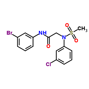 N-(3-bromophenyl)-N~2~-(3-chlorophenyl)-N~2~-(methylsulfonyl)glycinamide
