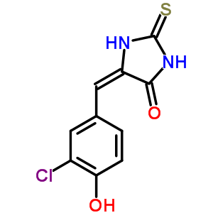 (5E)-5-(3-chloro-4-hydroxybenzylidene)-2-thioxoimidazolidin-4-one