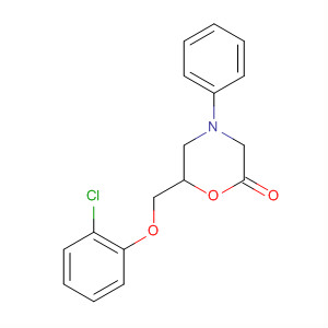 2-Morpholinone, 6-[(2-chlorophenoxy)methyl]-4-phenyl-