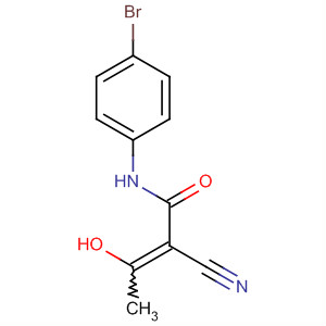 2-Butenamide, N-(4-bromophenyl)-2-cyano-3-hydroxy- molecular structure