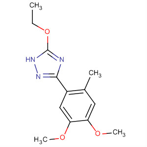 1H-1,2,4-Triazole, 3-(4,5-dimethoxy-2-methylphenyl)-5-ethoxy- molecular structure