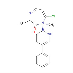 2H-Pyrido[3,2-e]-1,4-diazepin-2-one,7-chloro-1,3-dihydro-1,3-dimethyl-5-phenyl-, (S)- molecular structure