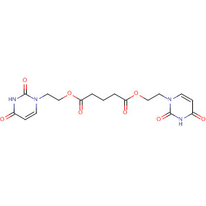 Pentanedioic acid, bis[2-(3,4-dihydro-2,4-dioxo-1(2H)-pyrimidinyl)ethyl]ester molecular structure