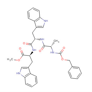 L-Tryptophan, N-[N-[N-[(phenylmethoxy)carbonyl]-L-alanyl]-L-tryptophyl]-,methyl ester molecular structure