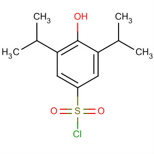 Benzenesulfonyl chloride, 4-hydroxy-3,5-bis(1-methylethyl)- molecular structure