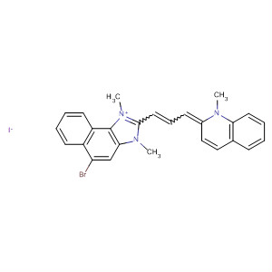 1H-Naphth[1,2-d]imidazolium,5-bromo-1,3-dimethyl-2-[3-(1-methyl-2(1H)-quinolinylidene)-1-propenyl]-, iodide
