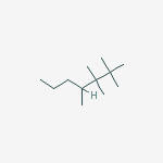 2,2,3,3,4-PENTAMETHYLHEPTANE molecular structure