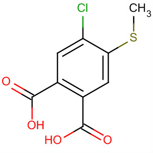 1,2-Benzenedicarboxylic acid, 4-chloro-5-(methylthio)- molecular structure