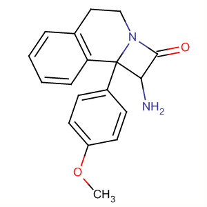 2H-Azeto[2,1-a]isoquinolin-2-one,1-amino-1,4,5,9b-tetrahydro-9b-(4-methoxyphenyl)- molecular structure