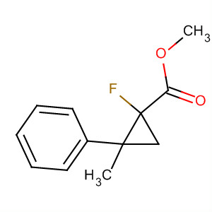 Cyclopropanecarboxylic acid, 1-fluoro-2-methyl-2-phenyl-, methyl ester,trans-