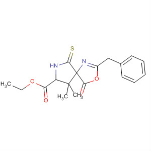 3-Oxa-1,7-diazaspiro[4.4]non-1-ene-8-carboxylic acid,9,9-dimethyl-4-oxo-2-(phenylmethyl)-6-thioxo-, ethyl ester molecular structure