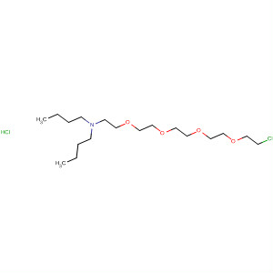 3,6,9,12-Tetraoxatetradecan-1-amine, N,N-dibutyl-14-chloro-,hydrochloride molecular structure