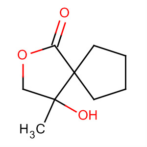 2-Oxaspiro[4.4]nonan-1-one, 4-hydroxy-4-methyl- molecular structure