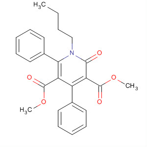 3,5-Pyridinedicarboxylic acid, 1-butyl-1,2-dihydro-2-oxo-4,6-diphenyl-,dimethyl ester molecular structure