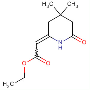 Acetic acid, (4,4-dimethyl-6-oxo-2-piperidinylidene)-, ethyl ester molecular structure