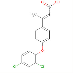 2-Butenoic acid, 3-[4-(2,4-dichlorophenoxy)phenyl]- molecular structure