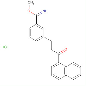 Benzenecarboximidic acid, 3-[3-(1-naphthalenyl)-3-oxopropyl]-, methylester, hydrochloride molecular structure