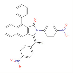 1H-Benz[f]isoindol-1-one,3-[bromo(4-nitrophenyl)methylene]-2,3-dihydro-2-(4-nitrophenyl)-9-phenyl-