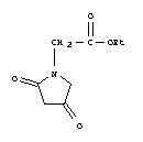 ethyl 2,4-dioxopyrrolidine-1-acetate molecular structure