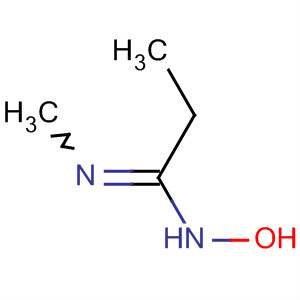 Propanimidamide, N-hydroxy-N'-methyl- molecular structure