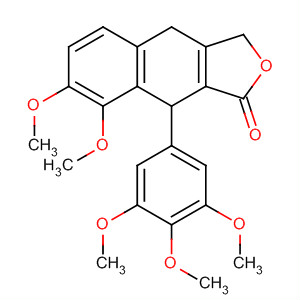 Naphtho[2,3-c]furan-1(3H)-one,4,9-dihydro-7,8-dimethoxy-9-(3,4,5-trimethoxyphenyl)- molecular structure