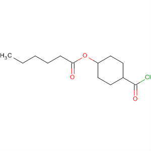Hexanoic acid, 4-(chlorocarbonyl)cyclohexyl ester, trans- molecular structure