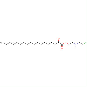 Octadecanoic acid, 2-hydroxy-, 2-[(2-chloroethyl)amino]ethyl ester