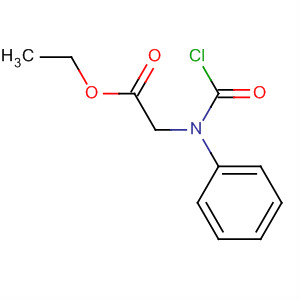 Glycine, N-(chlorocarbonyl)-N-phenyl-, ethyl ester molecular structure