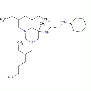 1,2-Ethanediamine,N-[1,3-bis(2-ethylhexyl)hexahydro-5-methyl-5-pyrimidinyl]-N'-cyclohexyl- molecular structure