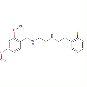 1,2-Ethanediamine,N-[(2,4-dimethoxyphenyl)methyl]-N'-[2-(2-fluorophenyl)ethyl]- molecular structure