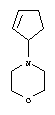 Morpholine,  4-(2-cyclopenten-1-yl)- molecular structure