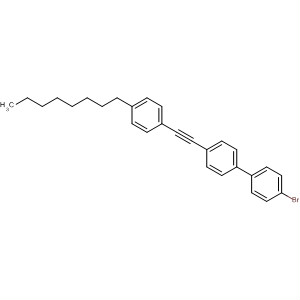 1,1'-Biphenyl, 4-bromo-4'-[(4-octylphenyl)ethynyl]- molecular structure