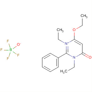 Pyrimidinium, 6-ethoxy-1,3-diethyl-3,4-dihydro-4-oxo-2-phenyl-,tetrafluoroborate(1-) molecular structure
